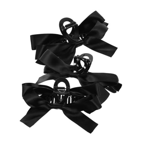 CALLARON 3stücke Große Haarklammern Aus Harz Und Polyester Süße Haarklammern Mit Schleifen-dekor Für Frauen Für Party Und Alltag von CALLARON