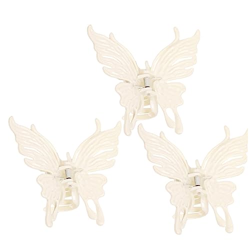 CALLARON 3stücke Große Haarklammern Mit Butterflies Haarclips Rutschfeste Und Langlebige Haargreifer Für Damen Für Hochsteckfrisuren Alltag Und Sport von CALLARON