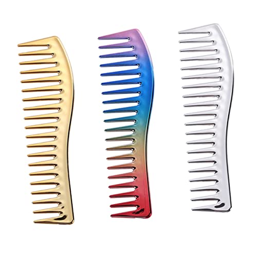 CALLARON 3stücke Haar Styling Kamm Große Zähne Friseur Haarschnitt Kamm Werkzeug Für Männer Und Damen Zum Entwirren Von Lockigem Haar Mit Haarspülung Oder Haarwachs Verwendet von CALLARON