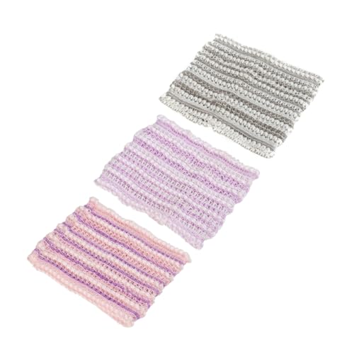 CALLARON 3 Stück Netz Gesichts Stirnband Für Hautpflege Elastisches Wasch Haarband Spa Haarband Für Damen Make up Stirnband Zum Duschen von CALLARON