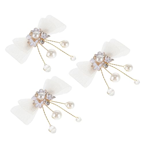 CALLARON 3stücke Haarschmuck Für Mädchen Mit Netz-haarbow Haarspangen Eleganter Haarschmuck Für Partys Hochzeiten Alltag Und Besondere Anlässe von CALLARON