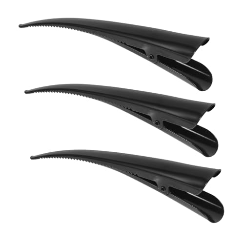 CALLARON 3stücke Haarspangen Aus Metall Mit Entenschnabel-design Haarklammern Für Frauen Junge Mädchen Und Mädchen Schwarz von CALLARON