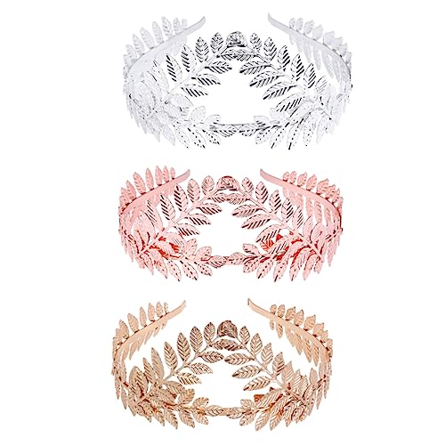 CALLARON 3stücke Hochzeit Haarschmuck Handgemachte Stirnbänder Für Braut Kopfbedeckung Cosplay Party Accessoires Haarreif Zubehör von CALLARON