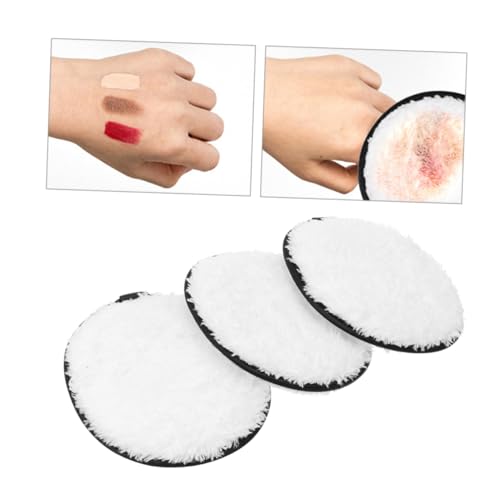 CALLARON 3stücke Mikrofaser-handtuch-stoffpads Für Make-up-entfernung Wiederverwendbare Gesichtsreinigungspads Waschbare Wischpads Aus Natürlichen Materialien Für Hauttypen Geeignet von CALLARON