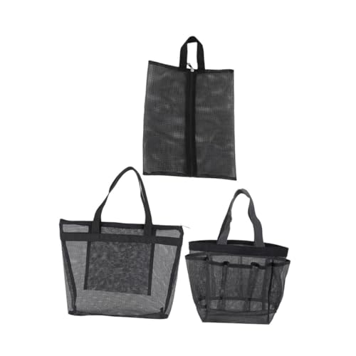 CALLARON 3stücke Netztasche Für Strand-Make-up Reise-Kosmetiktasche Langlebige Aufbewahrungstasche Kosmetik-Organizer-etui Kulturbeutel Schuh-Organizer Leicht Und Tragbar Geeignet Für von CALLARON