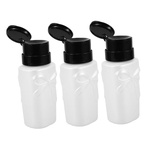 CALLARON 3stücke Pumpflasche Für Nagellackentferner Leere Kunststoffflasche Mit Verschließbarer Pumpe Nachfüllbar Für Make-up-entferner Dosierung Für Unterwegs Hause von CALLARON