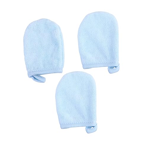 CALLARON 3stücke Gesichtsreinigungshandschuhe Aus Sanftes Abschminken Und Hautpflege Wiederverwendbare Make-up-entferner-quaste Mit Runden Schwämmen Für Gründliche Reinigung von CALLARON