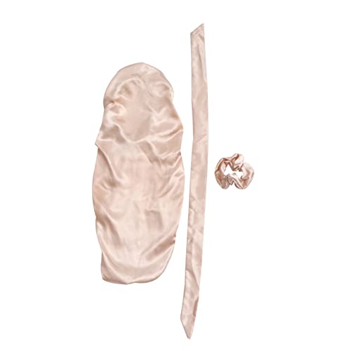 CALLARON 3stücke Satin Schlafhaube Mit Elastischem Band Weich Für Verschiedene Kopfgrößen Geeignet Handwäsche Empfohlen Für Damen Und Mädchen von CALLARON