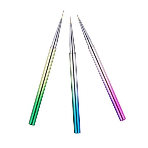 CALLARON 3stücke Teiliges Detail Pinsel Für Nail Art Ultra Dünne Malpinsel Für Präzises Nageldesign Professionelle Maniküre-werkzeuge Für Und Muster Wiederverwendbar Und Leicht Zu von CALLARON
