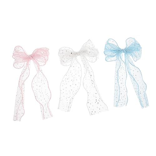 CALLARON 3stücke Teiliges Mädchen Haarklammern Mit Schleife Kreative Haarspangen Für Mädchen Haaraccessoires Für Partys Und Alltag von CALLARON