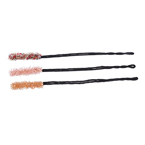 CALLARON 3stücke Strass-haarknotenformer Strass-haarknoten-lockenwickler Diy-haarknoten-accessoires Für Frauen Und Mädchen Haar-styling-tool Für Jeden Anlass von CALLARON