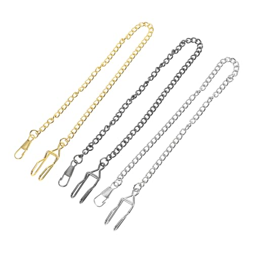 CALLARON 3stücke Teiliges Taschenuhrkette Aus Metalllegierung Mit Karabiner Vintage Design Für Männer Und Frauen Zubehör Für Taschenuhren Elegante Für Besondere Anlässe von CALLARON