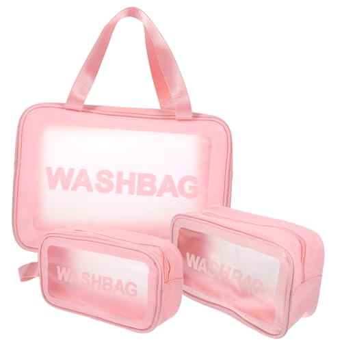 CALLARON 3stücke Teiliges Tragbare Transparente Kosmetiktaschen Für Damen Große Kapazität Für Und Strand Vielseitige Make-up-Organizer Kirschblüten CALLARON 3stücke Teiliges Tragbare Transparente Kosmetiktaschen Für Damen Große Kapazität Für Und Strand Vielseitige Make-up-Organizer Kirschblüten von CALLARON