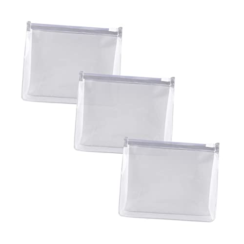 CALLARON 3stücke Transparente Make-up-Tasche Aus PVC Und Tragbar Als Reise-kulturtasche Und Organizer Für Kosmetika Und Toilettenartikel Leicht in Koffer Oder Rucksack Zu Verstauen von CALLARON