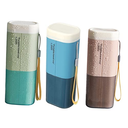 CALLARON 3stücke Zahnpasta-aufbewahrungsset Für Reisen Tragbare Waschbecken-Organizer Reise-gurgelbecher Mit Kompaktem Design Für Badezimmeraccessoires von CALLARON