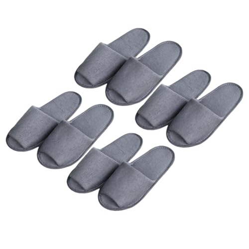 CALLARON 4 Paare Herren Einweg Faltbare Reise Hausschuhe Offene Zehen Leichte Atmungsaktive Slipper Für Hotel Spa Gäste Zuhause von CALLARON