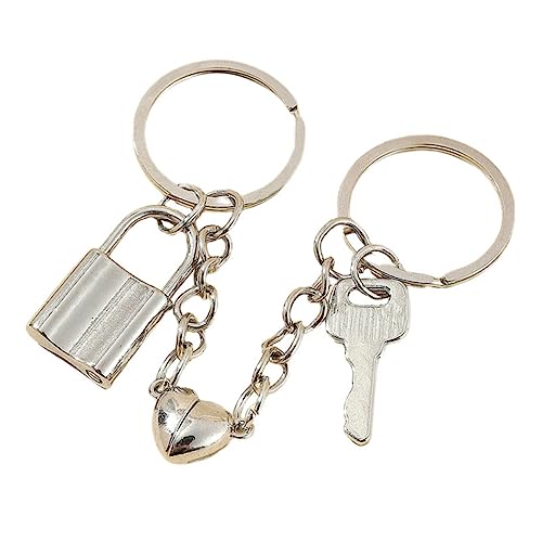 CALLARON 4paare Pärchen Schlüsselanhänger Teiliges Herz Schlüsselanhänger Aus Zinklegierung Modische Accessoires Für Perfektes Valentinstagsgeschenk Für Freund Und Freundin von CALLARON