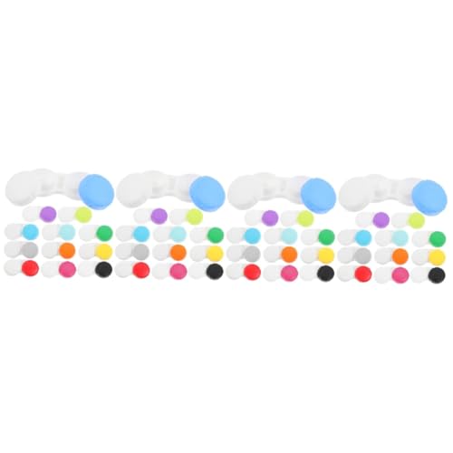 CALLARON 4 Sätze Kontaktlinsenbehälter Reisen Kontakte Bezaubernder Objektiv-Organizer Klarer Fall Auge Praktischer Kontaktlinsen-Organizer Linsenfall Plastik 12 Stück * 4 von CALLARON