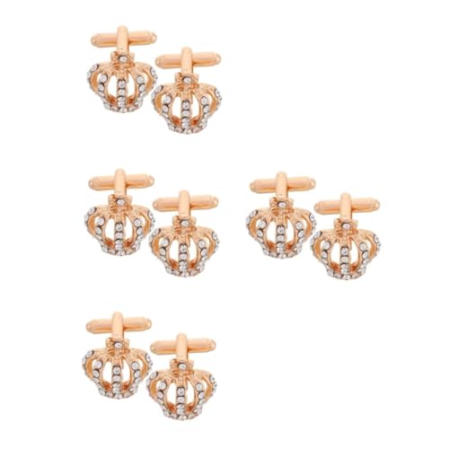 CALLARON 4 Sätze Manschettenknöpfe Mit Krone Kochmessernieten Haarnadelklammern Für Damen Haken Rhinestone Manschettenknöpfe Goldene Manschettenknöpfe Modische Knopfabdeckungen 2 Stück * 4 CALLARON 4 Sätze Manschettenknöpfe Mit Krone Kochmessernieten Haarnadelklammern Für Damen Haken Rhinestone Manschettenknöpfe Goldene Manschettenknöpfe Modische Knopfabdeckungen 2 Stück * 4 von CALLARON