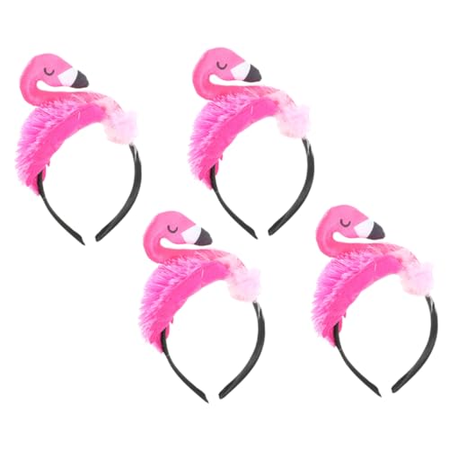 CALLARON 4 Stck. Flamingo Haarreif Teiliges Hawaii Stirnband für Frauen und Mädchen Accessoire für Tropische Partys Leicht und Kreative Gestaltung mit Flamingo CALLARON 4 Stck. Flamingo Haarreif Teiliges Hawaii Stirnband für Frauen und Mädchen Accessoire für Tropische Partys Leicht und Kreative Gestaltung mit Flamingo von CALLARON