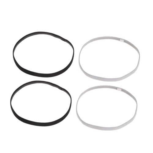 CALLARON 4 Stück Elastische Sport Stirnbänder Bonbonfarben Yoga Haarband und Headwrap für Damen für Sport und Schwarz von CALLARON