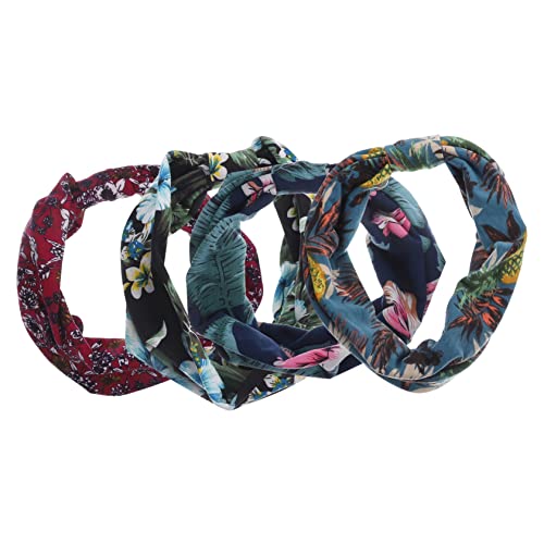 CALLARON 4stücke Schweißband Für Kopf Mehrfarbiges Yoga-sport-haarband Multifunktions-stirnband Tragbares-schweißband Sportzubehör Für Damen von CALLARON