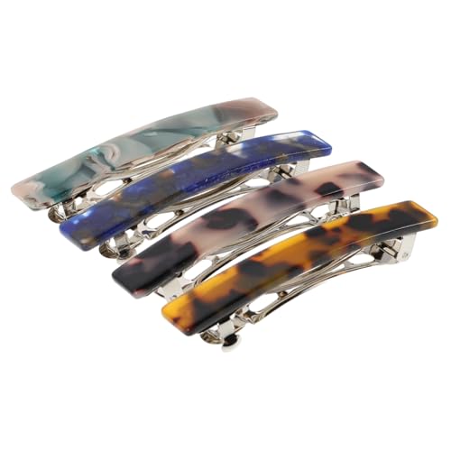 CALLARON 4 Stück Haarnadel Haarstifte Dekorativ Pferdeschwanz-haarspange Haarspange Für Dickes Haar Dekorative Haarspangen Für Frauen Haarspangen Für Frauen Haarspangen Acetatblech von CALLARON