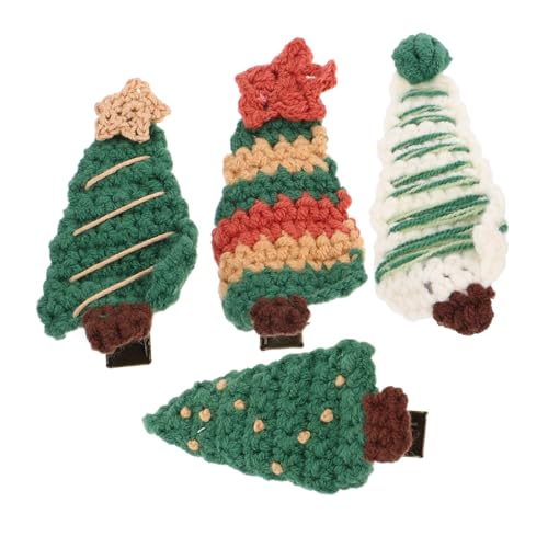 CALLARON 4stücke Weihnachts-haarclips Und Grünem Süße Weihnachtsbaum-haarspangen Für Mädchen Und Für Festliche Anlässe von CALLARON