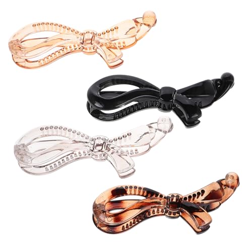 CALLARON 4stücke Haarspangen Bananenspangen Clip Für Pferdeschwanz Feines Lockiges Dickes Haar Damen Haarschmuck Haarspangenpferdeschwanzhalter von CALLARON