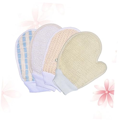 CALLARON 4 Stück Handschuhtücher vom Handschuh badetuch Handschuhtyp -Pflanze taub Badetücher pflanzen taubbadetücher pflanzen von CALLARON