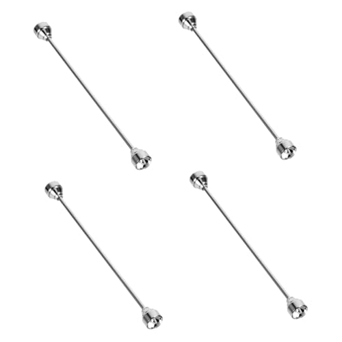 CALLARON 4 Stück Herren Krawattennadel Kragennadel mit Strasssteinen Brosche Kabelbinder Gestell krawattenhalter Kragenklammer für Krawatten Bolzenstangenklammern Hemdkragen bleibt Kupfer von CALLARON