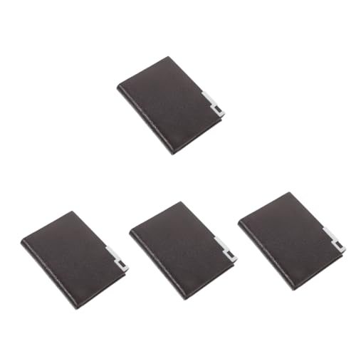 CALLARON 4 Stück Kartenhalter Visitenkartenhalter Card Sleeves Karten Sleeves Reisebrieftasche Herren-Geldbörsen Karten Decken Kartenetuis Hohe Kapazität Geschäftskartenhalter Halterung von CALLARON