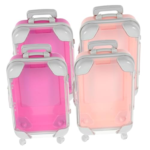 CALLARON 4stücke Mini-koffertasche Für Damen Reise-make-up-box Kosmetikkoffer Mit Tragegriff Organizer Für Schönheitsinstrumente Hautpflegeprodukte Und Kleine Schmuckstücke Geeignet Für Rei von CALLARON