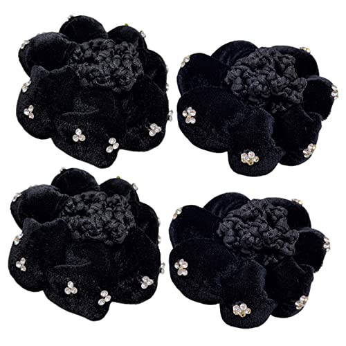 CALLARON 4stücke Teiliger Haarknoten-abdecknetz Für Damen Haarnetz Für Dünnes Und Dickes Haar Haar-netz Für Formelle Und Legeren Anlässe Haarknoten-abdeckung Für Heiße Tage Haarnetz von CALLARON