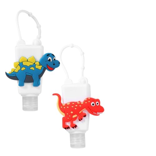 CALLARON 4 Stück Silikon Flasche mit Cartoon Flasche für Tragbar Wiederverwendbar für Shampoo und Handcreme Reisen und Unterwegs von CALLARON