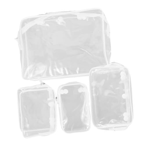 CALLARON Strandtasche Zubehör 4er-Pack Reise-kulturtasche Kleiner Aufbewahrungsbehälter Reise-Organizer Reißverschluss von CALLARON
