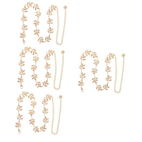 CALLARON 4 Stück Taillenkette für Damen Goldene Metallblatt Bauchkette Stilvolles Körperzubehör für Partys Hochzeiten Besondere Anlässe für Schwimmbad Strand Konzerte CALLARON 4 Stück Taillenkette für Damen Goldene Metallblatt Bauchkette Stilvolles Körperzubehör für Partys Hochzeiten Besondere Anlässe für Schwimmbad Strand Konzerte von CALLARON