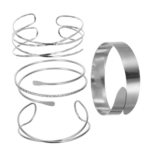 CALLARON 4stücke Verstellbares Armband Aus Offener Armreif Moderne Gliedermanschette Armbänder Für Damen Und Herren Statement-armband Mit Geometrischem Design CALLARON 4stücke Verstellbares Armband Aus Offener Armreif Moderne Gliedermanschette Armbänder Für Damen Und Herren Statement-armband Mit Geometrischem Design von CALLARON
