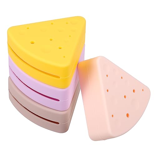 CALLARON 4 Stück Teiliges Makeup Aufbewahrungsetui Atmungsaktiver Flexibler Organizer für Zarten Farben Helllila für Tägliche Make Up Lagerung von CALLARON