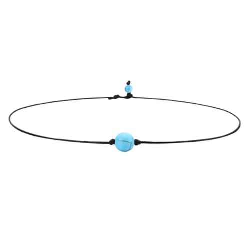 CALLARON 4stücke Teilige Perlen-halskette Aus Lederseil Perlen-kette Lederkordel-halsketten Keile Damen-schmuck Für Strand Und Alltag von CALLARON