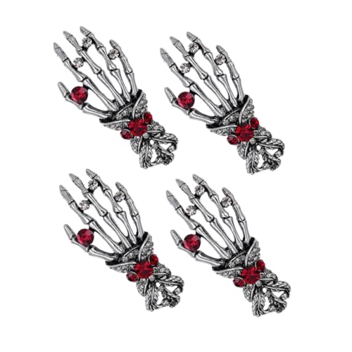 CALLARON 4stücke Strassbrosche Im Vintage-stil Metallbrosche Mit Strasseinlage Herren-metallbrosche Als Anzugsnadel Dekorative Brosche Für Hemden Und Jacken Sicherheitsbrosche Mit von CALLARON