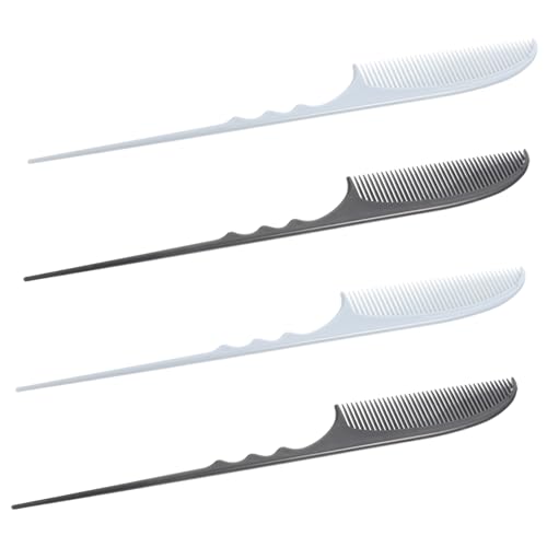 CALLARON 4 Stück Toupierkämme für Damen und Herren Hitzebeständige Friseur Kämme Präziser Scheitelkamm Entwirrungskamm für Natürliches Haar Professionelles Styling Werkzeug von CALLARON