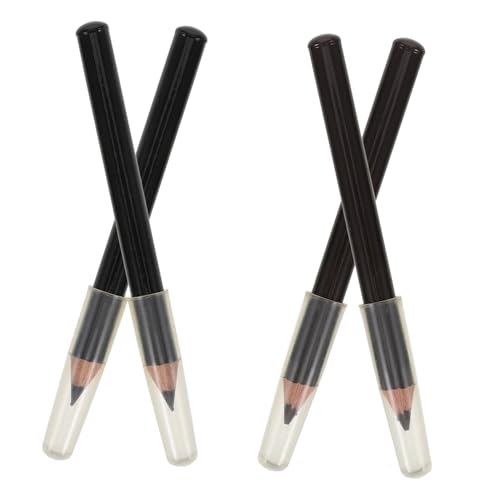 CALLARON 4stücke Holz Kosmetikstift Augenbrauenstift Augenbrauenformer Set Augenbrauenfarbe Für Frauen Wasserfest Tragbar von CALLARON