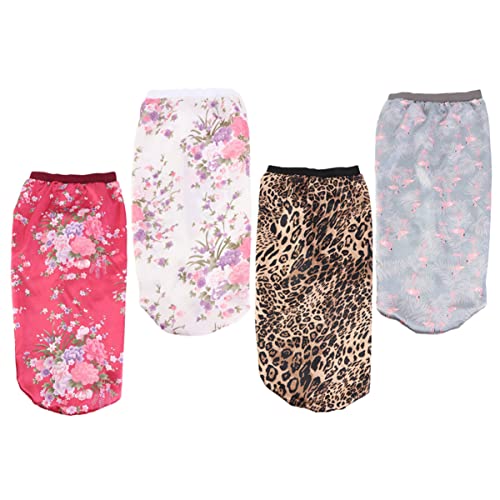 CALLARON 4 Stücke Mütze Mit Breiter Krempe Hüte Lange Haar Kappe Lange Haare Mädchen Hut Schlafmütze Für Locken Schlafhaube Schutzkappe Für Langes Haar Satin Colorful von CALLARON