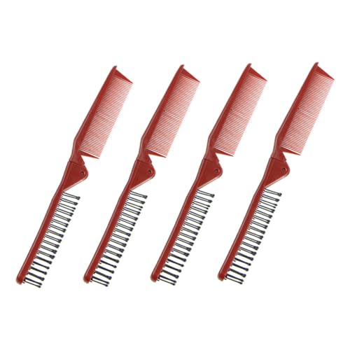 CALLARON 4 Stücke Tragbare Faltbare Kämme Antistatischer Haar und Bartkamm Kompakt und Leicht für Reisen Kunststoff Haarstyling Werkzeug für Damen und Herren CALLARON 4 Stücke Tragbare Faltbare Kämme Antistatischer Haar und Bartkamm Kompakt und Leicht für Reisen Kunststoff Haarstyling Werkzeug für Damen und Herren von CALLARON