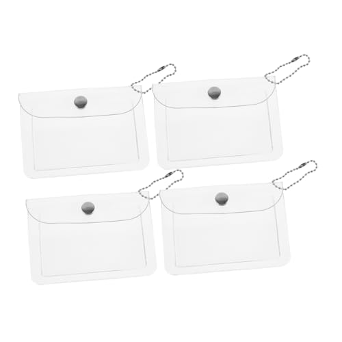 CALLARON 4stücke Transparenter Tragbarer Aufbewahrungsbeutel Kartenhalter Kleiner Geldbeutel Organizer Für Münzen Reiseaccessoires Tägliche Organisationstasche von CALLARON