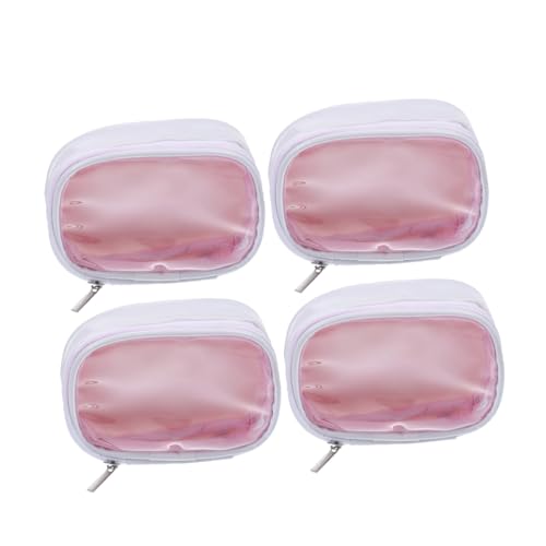 CALLARON 4stücke Make-up-Tasche Mit Reißverschluss Kosmetiktasche Für Damen Organizer-Tasche Für Reise Tragbarer Make-up-Beutel Wiederverwendbare Kosmetik-Tasche von CALLARON