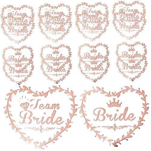 CALLARON 40stücke Brautjungfer Braut Tattoos Hochzeit Party Brautjungfer Team Tattoos Aufkleber Dekoration Für Junggesellinnenabschied Und Brautparty von CALLARON