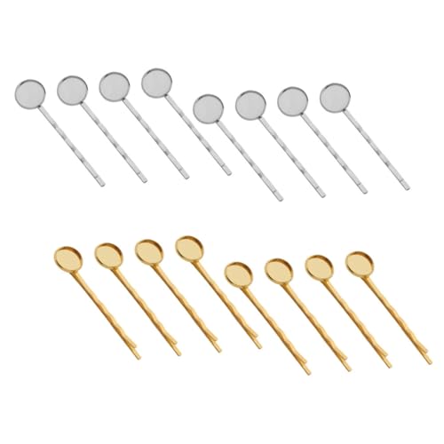 CALLARON 40 Stück Teiliges Haarklammer Kupfer für Diy Basisplatte Leichte Haarklammern mit Glatter Oberfläche Vielseitiger Haarschmuck für Damen für Partys Hochzeiten und von CALLARON