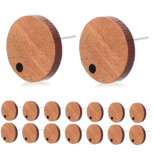 CALLARON 40 Stück Teiliges Vintage Ohrstecker aus Synthetischem Holz mit Runden Dangle Elementen Leichte Ohrstecker für Damen für Alltag Party und Date Einfach zu Tragen von CALLARON